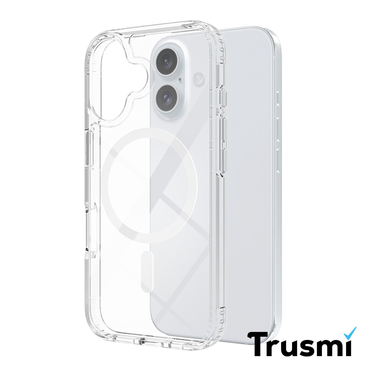 【TRUSMI】iPhone 透明ケース マグネット式